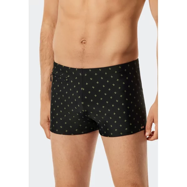 Schiesser Heren Retro Zwemshort - Zwart