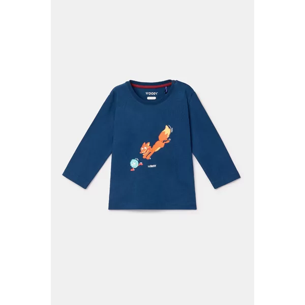 Woody Bosdieren Jongens Pyjama - donkerblauw