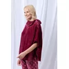 lordsxlilies Dames Poncho - wijnrood