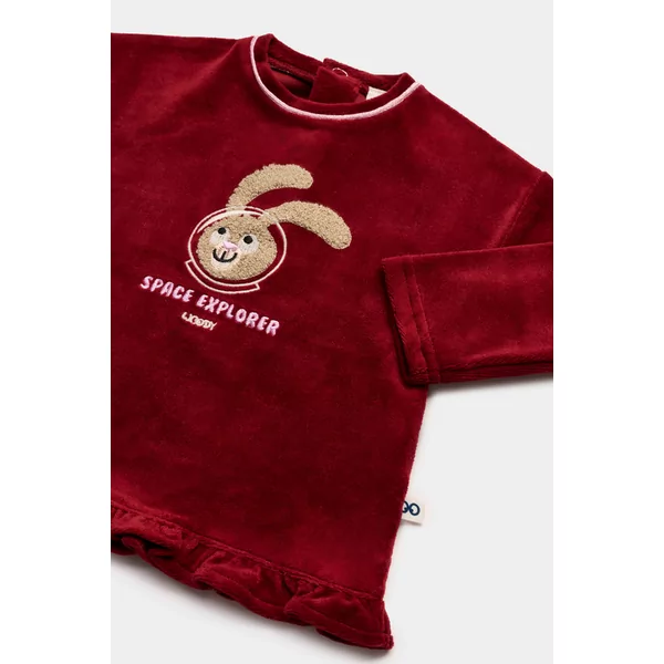 Woody Konijn Meisjes Pyjama - Bordeaux