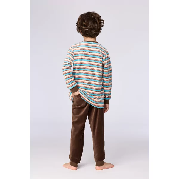 Woody Beer Jongens Pyjama - multicolor streep