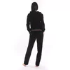 Pink Label Tracksuit Velvet - Black