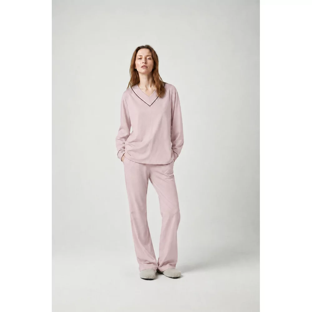 Pluto Joana Dames Pyjama - dusty pink