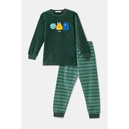 Woody Alien Jongens Pyjama - donkergroen