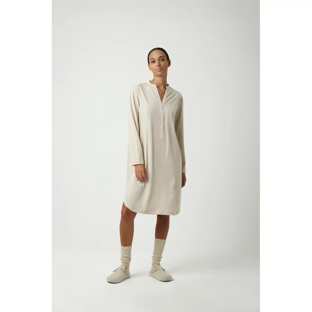 Pluto Qenna Dames Nachtkleed - beige/ivory