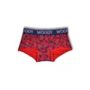 Woody Meisjes Short - rood W all-over print