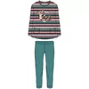 Woody Wolf Dames Pyjama - multicolor striped