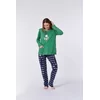 Woody Hooglander Dames Pyjama - deep grass green