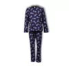 Woody Dodo Meisjes Pyjama - donkerblauw dodo all-over print