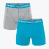 Muchachomalo Men Shorts Solid 2P - Blue/Grey