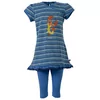 Woody Kreeft Meisjes Pyjama - blauw  gestreept