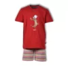 Woody Stokstaartje Jongens Pyjama - burgundy rood
