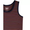 Woody Jongens Singlet - dark blue - rust striped