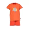 Woody Nijlpaard Unisex Pyjama - rood-oranje gestreept