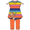 Woody Tijger Meisjes Pyjama - pinstripe color run