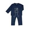 Woody Kat Unisex Pyjama - petrol blue
