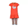 Woody Nijlpaard Meisjes Pyjama - grenadine rood