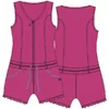 Woody Meisjes Jumpsuit - rose violet