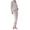 Schiesser Dames Pyjama - Silver Grey Melange