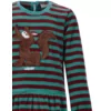 Woody Wolf Meisjes Pyjama - green - burgundy striped