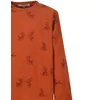 Woody Berggeit Jongens Pyjama - rust with goat