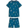 Woody Zeemeeuw Heren Pyjama - blauw meeuwen