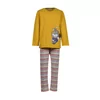 Woody Kat Jongens Pyjama - curry yellow