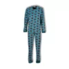 Woody Spookdiertje Heren Pyjama - ijsblauw spookdier all-over print