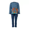 Woody Kreeft Meisjes Pyjama - blauw  gestreept