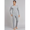 Schiesser Heren Pyjama - Silver Grey Melange