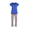 Woody Giraf Dames Pyjama - Koningsblauw