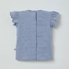 Woody Cavia Meisjes Pyjama - blauw-gebroken wit gestreept