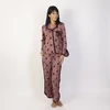 lordsxlilies Dames Pyjama - AOP 70's flower light rose