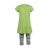 Woody Papegaai Dames Pyjama - limoen groen