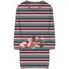Woody Wolf Dames Nachtkleed - multicolor striped