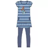 Woody Kreeft  Meisjes Pyjama - blauw  gestreept