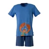 Woody Kreeft Jongens Pyjama - porcelein blauw