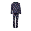 Woody Berggeit Heren Pyjama - dark blue with goat
