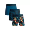 Muchachomalo Men Boxer Shorts 3P - Print/Print/Blue
