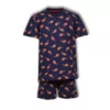 Woody Koi Jongens Pyjama - koi donkerblauw all-over print