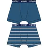 Woody Jongens Short 2P - dark blue + stripe boys
