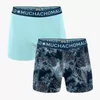 Muchachomalo Men Shorts Printed Coral 2P - Print/Light blue