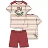 Woody Cavia Jongens Pyjama - multicolor gestreept