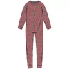 Woody Wolf Unisex Onesie - old pink with wolf