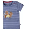 Woody Teckel Unisex Pyjama - Marineblauw-wit gestreept