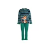 Woody Vos Meisjes Pyjama - stripe single jersey greenland striped