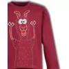 Woody Alpaca Unisex Pyjama - donkerrood