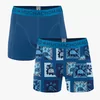Muchachomalo Men Turtle Shorts 2P - Print/Blue