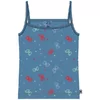 Woody Meisjes Singlet - ash blue with eyes all-over print