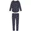 Woody Berggeit Dames Pyjama - dark blue with goat